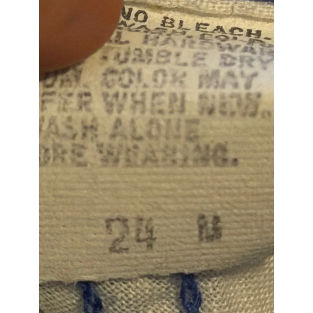 VTG OshKosh B'Gosh Railroad Pinstripe Shorts Overalls Made in USA Vestbak 24M